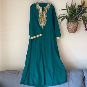 Embroidered Vintage 70’s Cotton Caftan